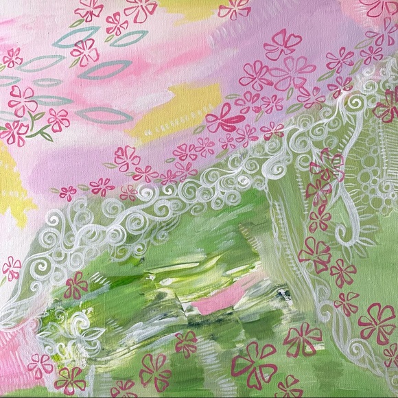 Lovely Star* Abstract Original Art Painting on Canvas - Picture 4 of 5